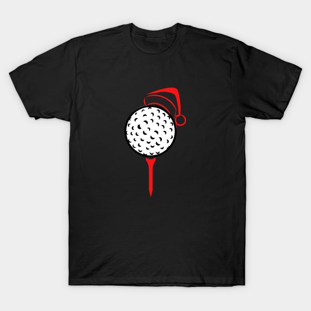 Santa Golf Ball T-Shirt by RedRock